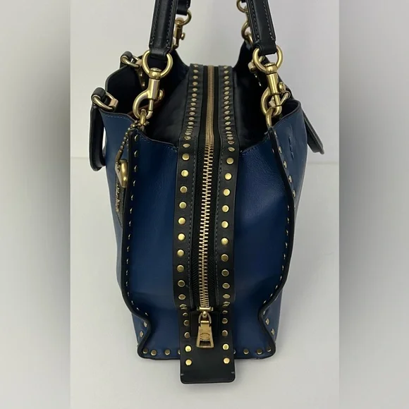 Coach Rogue 30 In Rivets & Wallet Set. Jennifer Lopez Collectors Special Edition - Picture 7 of 14